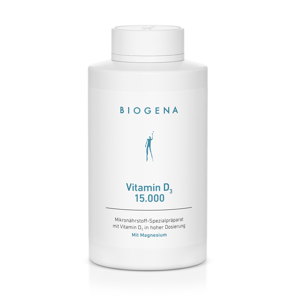Biogena Vitamin D3 15.000 I.E. – 120 Kapseln, 1 Kapsel pro Woche