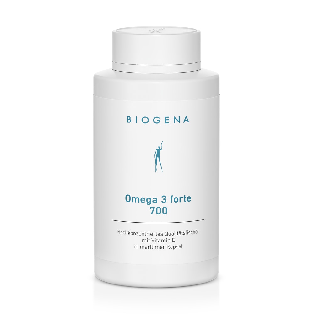 Biogena Omega 3 forte 700 – Fischöl Kapseln mit EPA & DHA, 90 Kapseln