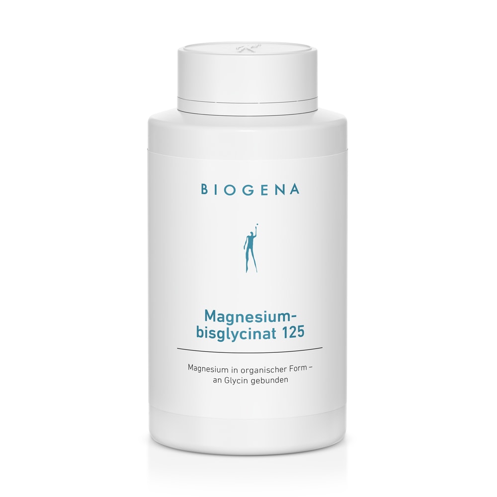 Biogena Magnesiumbisglycinat 125 mg – 90 Kapseln, Magnesium Glycinat