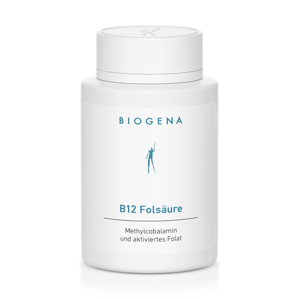 Biogena B12 Folsäure – Vitamin B12 400 µg + Folat 400 µg, 120 Kapseln
